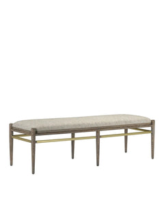 Visby Light Pepper Bench, Calcutta Linen