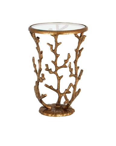 Image of Coral Brass Accent Table