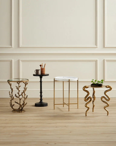 Image of Serpent Brass Accent Table
