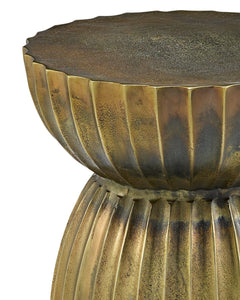 Rasi Antique Brass Accent Table