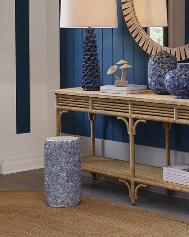 Image of Jessamine Blue & White Accent Table