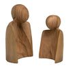 Duo Wood Sculpture Set Of 2