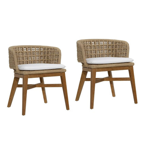 Image of Germany Outdoor Dining Chair Set Of 2 - Natural