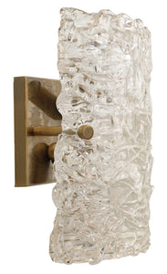 Swan Curved Glass Sconce, Large -D.