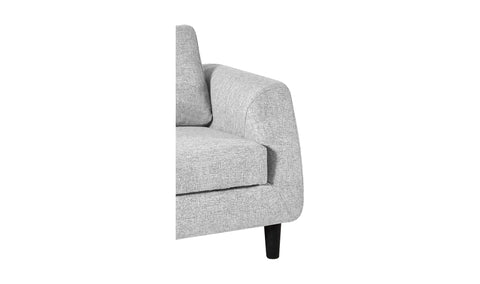 Image of Belagio Left-Facing Sofa Bed w/ Chaise - Light Grey