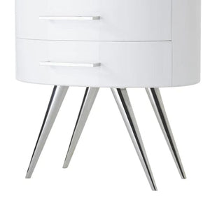 Diaz Nightstand - White Lacquer