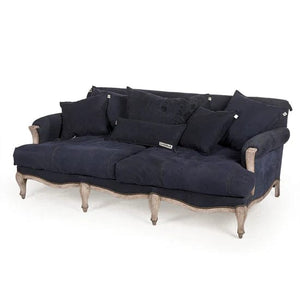 Parisian Sofa - Blue Canvas