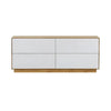 Sands Dresser - 4 Drawer / Natural Oak & White Concrete