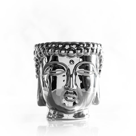 Image of Silver Buddha Candle