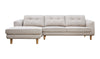 Corey Left-Facing Sofa Bed w/ chaise - Beige