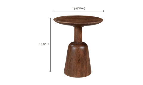 Image of Nels End Table - Dark Brown