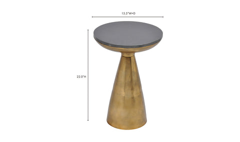 Image of Font Side Table - Brass