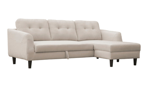 Belagio Right-Facing Sofa Bed w/ Chaise - Beige